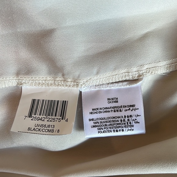 BCBGMAXAZRIA Black/Grey One Shoulder Silk Tulip Dress Size8 - Picture 11 of 16